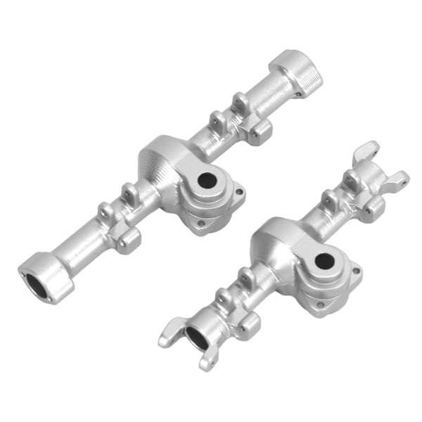 CNC-alumiiniseos etu- ja taka-akseli kotelo Axial SCX24 1/24 RC-simulaatiomalliautolle Silver