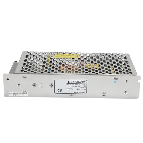 Switching Power Supply 150W Sikkerhetsbeskyttelse Aluminiumlegeringsmateriale DC Switch PowerS-150-12