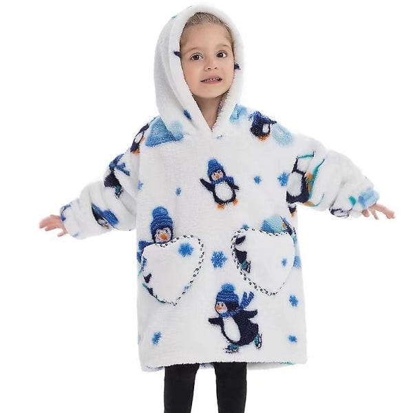 Vinterbarnpyjamas Bekväm tv-filt för barn 19