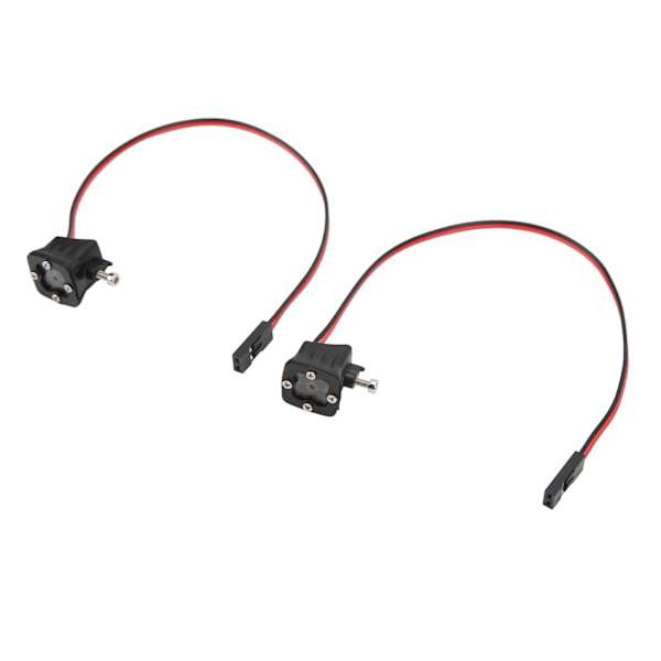 1 par RC bil LED-ljus fyrkantig strålkastare DIY leksaksmodell Spotlight för 1/10 simuleringsbil