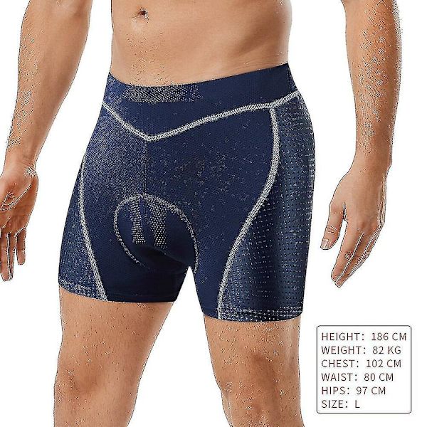 Cykelshorts Herr Pro Stötdämpande Vadderade MTB Landsvägscykel Underkläder XXL BL151-R