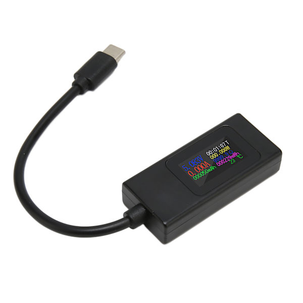 USB-testaaja Ammattimainen Virtajännite Virta-aika Tarkka mittaus Kaksisuuntainen USB C-mittari 4‑30V 0‑6,5A