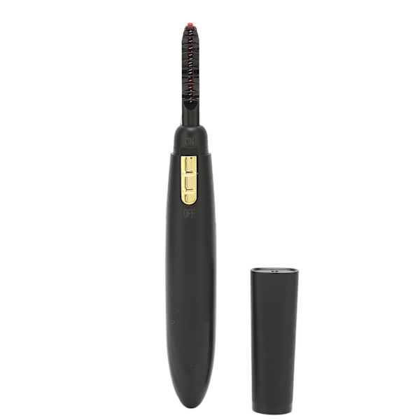 Uppvärmd ögonfransböjare Snabbuppvärmning Långvarig batteridriven elektrisk ögonfransböjare för Make Up ToolBlack