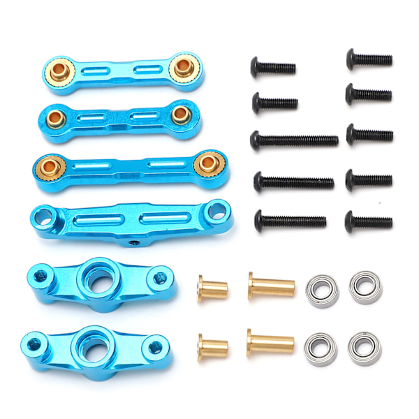 Styrset med vev av aluminiumlegering och kullager för Tamiya TT02 1/10 RC-bil Uppgraderingsdelar