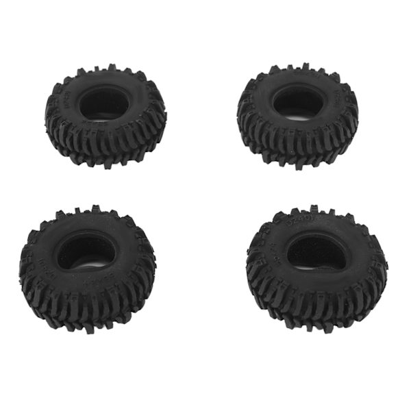 4 kpl RC-kumirenkaat Vahva iskunvaimennus Kestävyys Kevyet RC-kumirenkaat Sopii AXIAL 1/24 SCX24 RC-raakelmalle