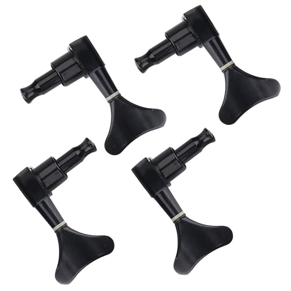 2L 2R Sorte Lukkede Zink Legering Maskinhoveder String Tuners Stemmepinde til Elbas