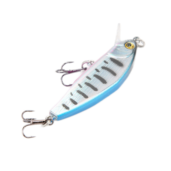 Fiskedrag Mini Deep Diving 3D Ögon Minnow Fiskedrag Crankbaits för Sötvattensfiske 3#
