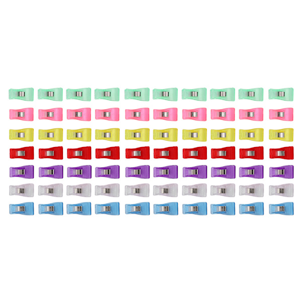 70 stk Bærbare Syklemmer Quiltning Binding Håndværk Klemme Syværktøjstilbehør 1,8 x 3,3 cm