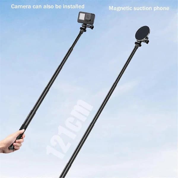 Golf Monopod Magnetisk Selfiestang med Spiker