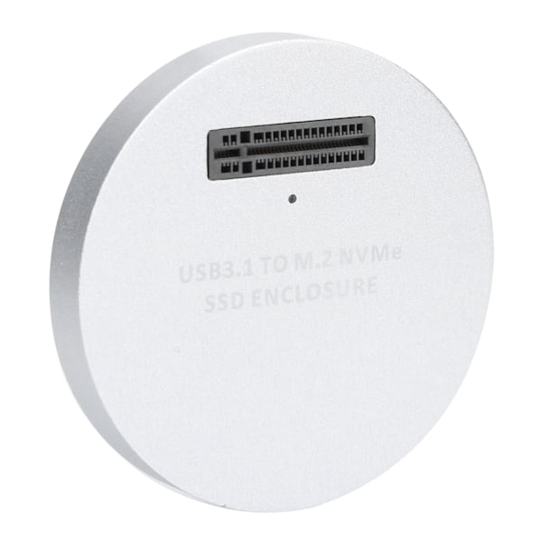 Harddisk Kabinet Adapter Kabel NVME til USB3.1 Ekstern Gen2 Læser SSD Konverter Sølv