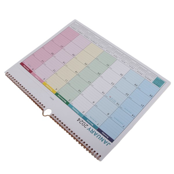 Engelsk Veggkalender Enkel Veggkalender Engelsk Kalender Skrivebordskalender