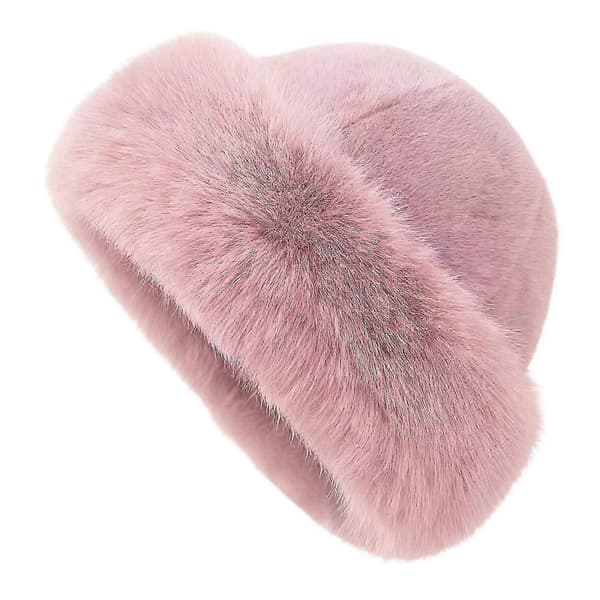Vintermössa för kvinnor Skidmössa Kosackmössa för vandring i kallt väder Snowboard Pink