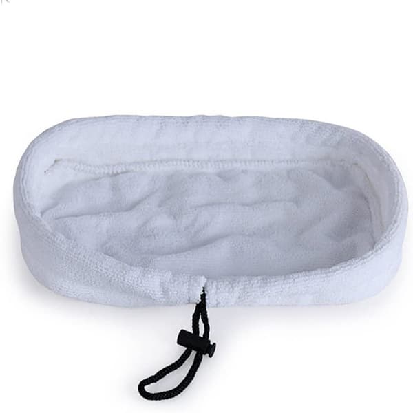 5-pakning universelle vaskbare mikrofibererstatningsputer for dampmopper, 27 x 16 cm (hvit)