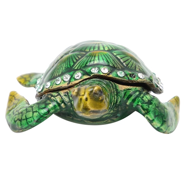Turtle Trinket Staty zinklegering Små smycken Förvaringslåda Container Collection Hemprydnad