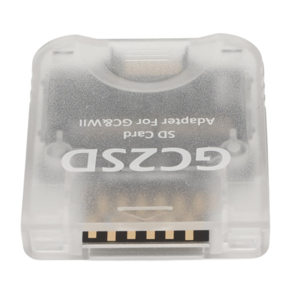 GC2SD-kortlæser Plug and Play bærbar professionel spillekonsol Micro Storage Card Adapter til Wii til GC Transparent
