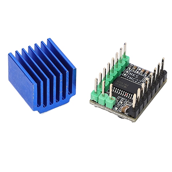 Trinmotor Driver TMC2226 256 Mikrostep Lav Støj med Køleplade 3D-Printer Tilbehør