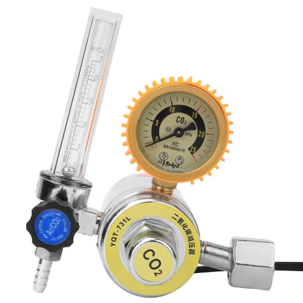 Kuldioxid Dekompressor Varme Reducer Zinklegering Hun Gevind G5/8in