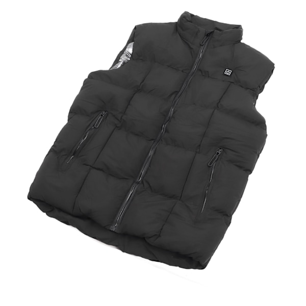 Uppvärmd Väst för Män och Kvinnor, Utomhus Vinter, USB Laddning, Vattentät, Lätt, 9 Zoner, Enkelt Styr, 4XL