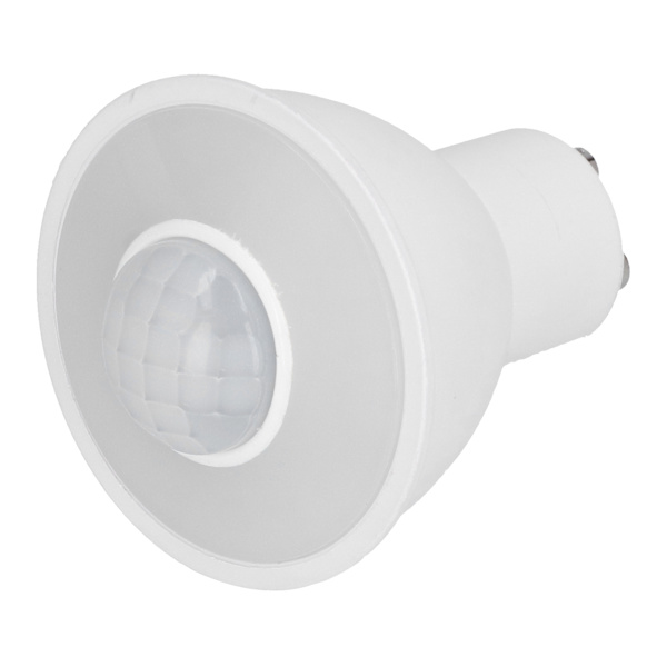 GU10 LED-pære med infrarød bevegelsessensor 5W 500LM Taklampe for korridor AC100-240V hvitt lys