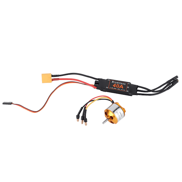 2212 1000KV Motor 40A børsteløs ESC-sett Tilbehør for RC Drone Helikopter FPV-modell