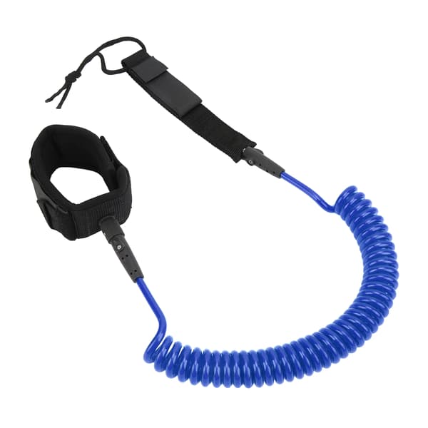 Surfbræt Leash 10in Justerbar Ankelrem Design Havvand TPU Rustfrit Stål Hardware Paddle Board Leash Blå