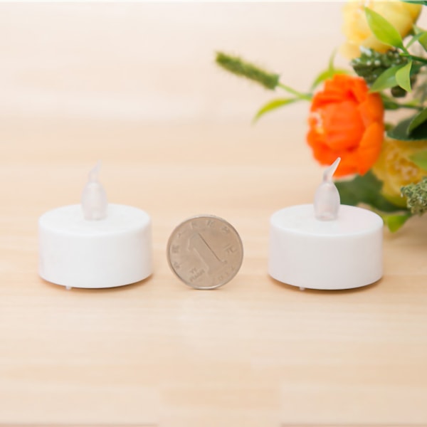 20 stk Flammeløse LED-telys Varmt lys Romantiske elektriske lys Dekorative lys