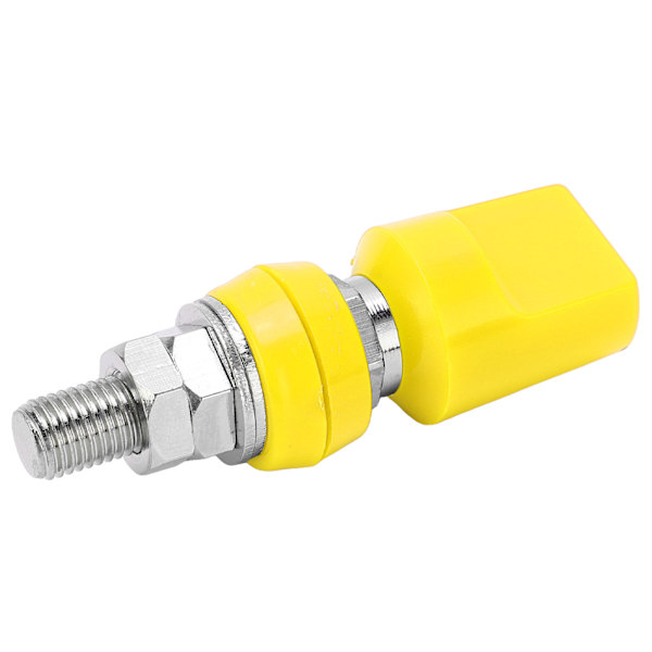 Plint Multifunksjonell 4 mm Messing Flat Deksel M8 100A Høystrøms Klemmeskrue med JackYellow