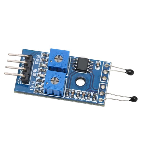 NTC termisk sensormodul 2-kanals temperaturkontrolkredsløbskort elektroniske moduler