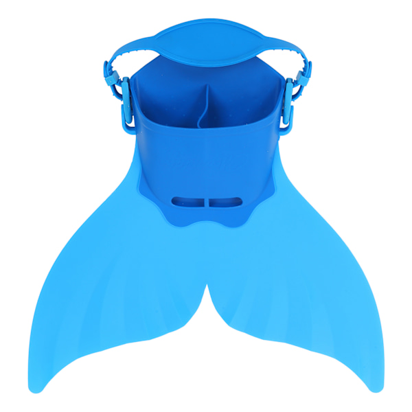 Sjöjungfru Monofin Simfena för barn Simning Monolitiska stjärtfenor OnePiece Flippers (blå)
