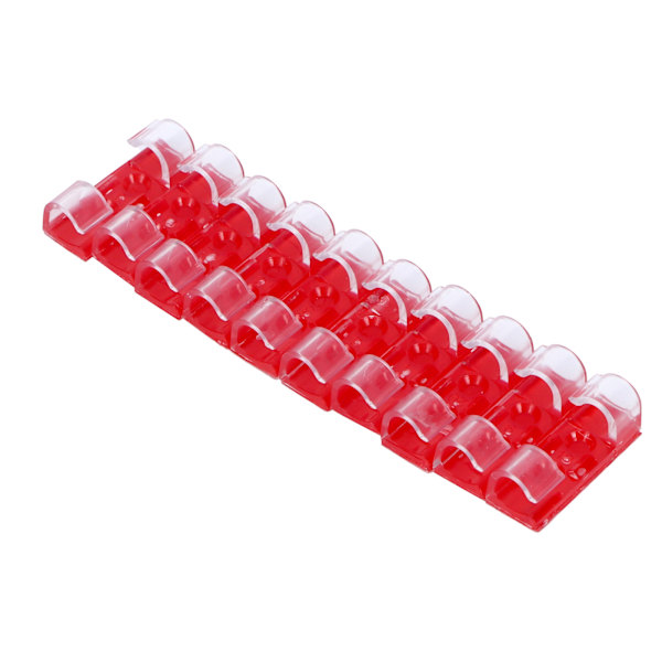 20 st trådklämma självhäftande linjekabelklämma Spänne Fastener Desktop Organizer (Transparent)