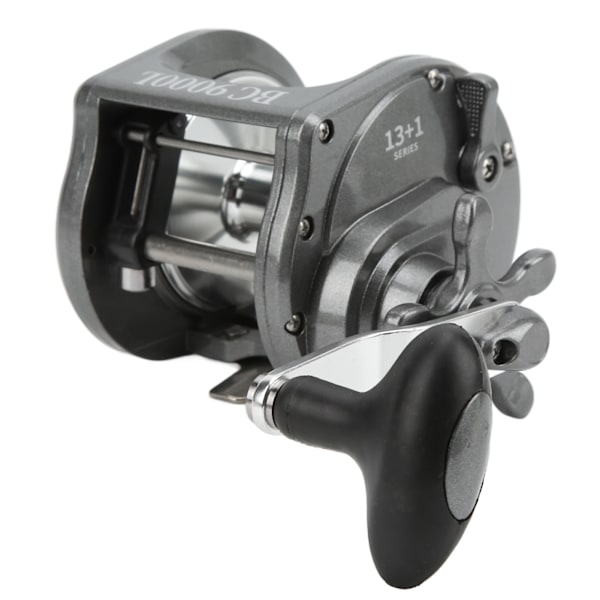 BC9000L Metall Trolling Rulle Fiske Rullar 3.6:1 Hastighet Baitcasting Fiske Rulle Vänsterhänt