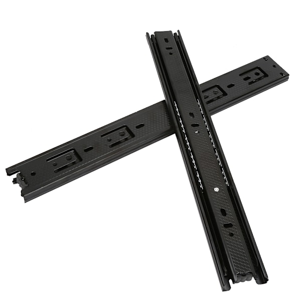 3-delt skinner kugleleje Skuffe Glide Løbere Dæmpning Buffer Soft Close 35*4,5 cm