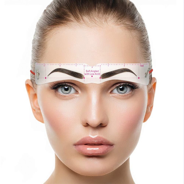 Kulmastensiili Eyebrow Shaper Kit - Uusiokäyttöinen kulmastensiili hihnalla