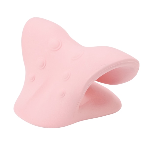 Nacke Skulder Relaxer Smärtlindring U-formad design Spinal Traction Djup cervikal massagekudde Rosa