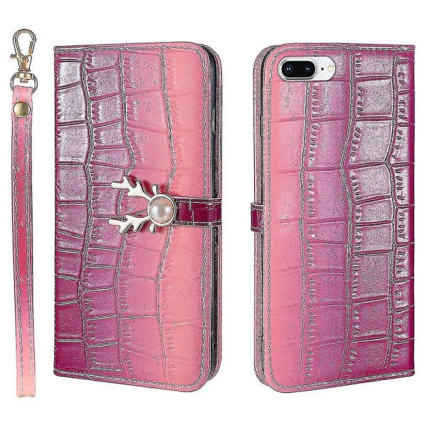 Case Iphone 8 Plus/ Iphone 7 Plus Deer Designer -kuvioiselle cover purple