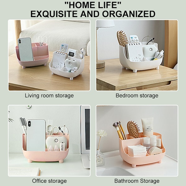 Makeup Multi Grid Organizer Kosmetisk Opbevaringsboks Kontor Desktop Diverse Beholder Hjem Make Up Display Stativ