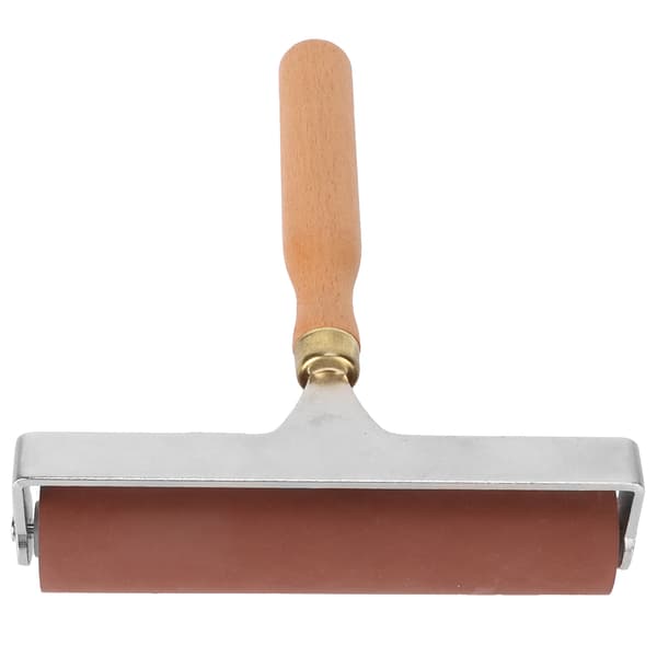 Brayer Soft Flexibel Robust Slitstark Elastisk gummirulle Kompatibel med utskrifter Scrapbooks15 cm