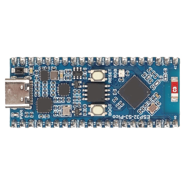 WiFi Utvecklingskort 512KB SRAM 2MB PSRAM 240MHz Dubbelkärnig Utbyggnadskort för Pico Kommunikation LED Sensormodul