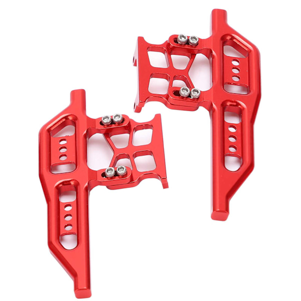 2kpl RC sivupolkimet alumiiniseosta Korvaa osat Axial SCX24 90081 C10 1/24 RC-autoihin Punainen