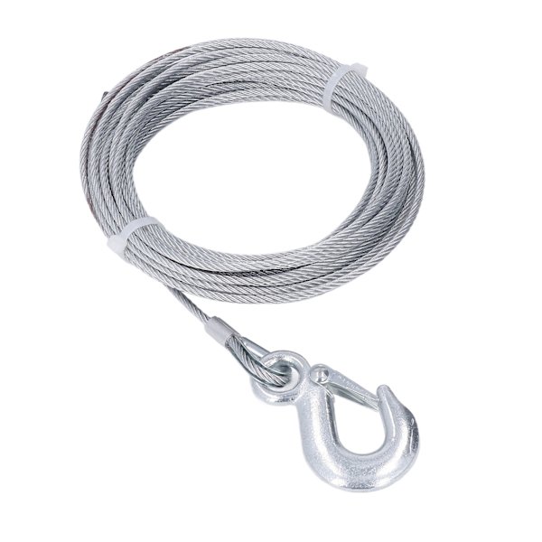 Vinsch vajer 4mmx12m kabel 2000LBS styrka rostfritt stål galvaniserat utbyte