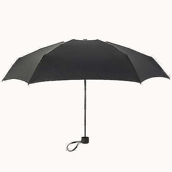 Litet mode minificka fällbart anti-uv vattentätt paraply black