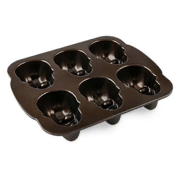 Ware Halloween Bageform, Spooky Skull Cakelet Form, Bronze-yujia