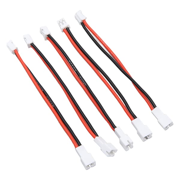 5 stk PH2.0 2P Han til PH2.0 2P Hun Kabel PH2.0 2P Batteri Adapterkabel til Axial SCX24 1/24 RC Crawler 3.6in