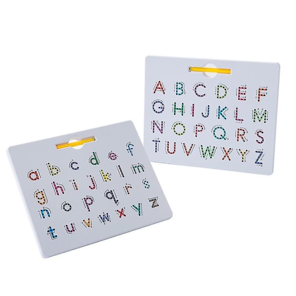 Magnetisk brevskriveblokk med barnepenn (store bokstaver+små bokstaver)
