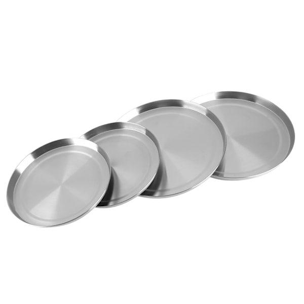 4 stk/sett Rustfritt stål Kjøkkenkomfyr Brennerlokk Spisskydd