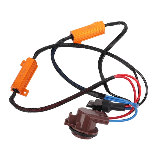 2 stk. LED-modstand Dobbelt modstand Enkelt ledning 50W Medium effekt Nøjagtig dekodning LED-belastningsmodstande Adapter