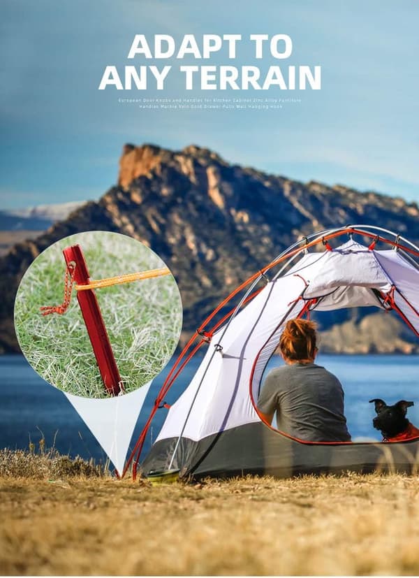Teltplugger, 18 cm campingteltplugger med oppbevaringspose, 12-pakning