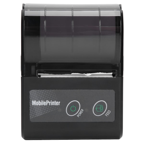 Bluetooth termisk kvittoskrivare Bärbar Ticket Pass Bill Mini Label Machine 100‑240VUS Plugg