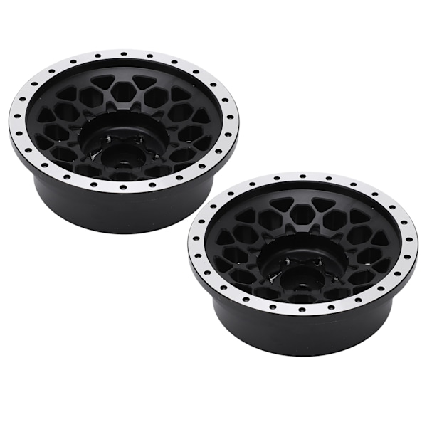 2st RC-vanteet ammattimainen alumiiniseosvanteet Axial SCX6 1/6 RC-autolle Balck