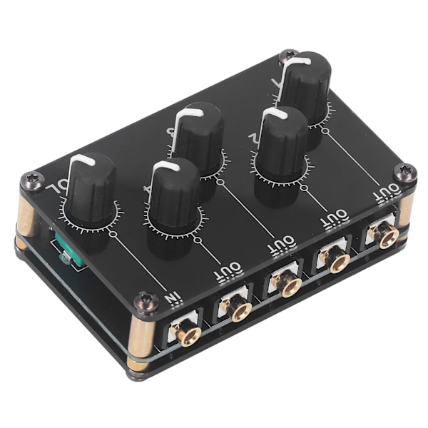 TX400 Sound Line -sekoitin 4 kanavainen Mini Stereo Kannettava Passiivinen Sekoitin Kompakti Äänipaneeli Konsoli
